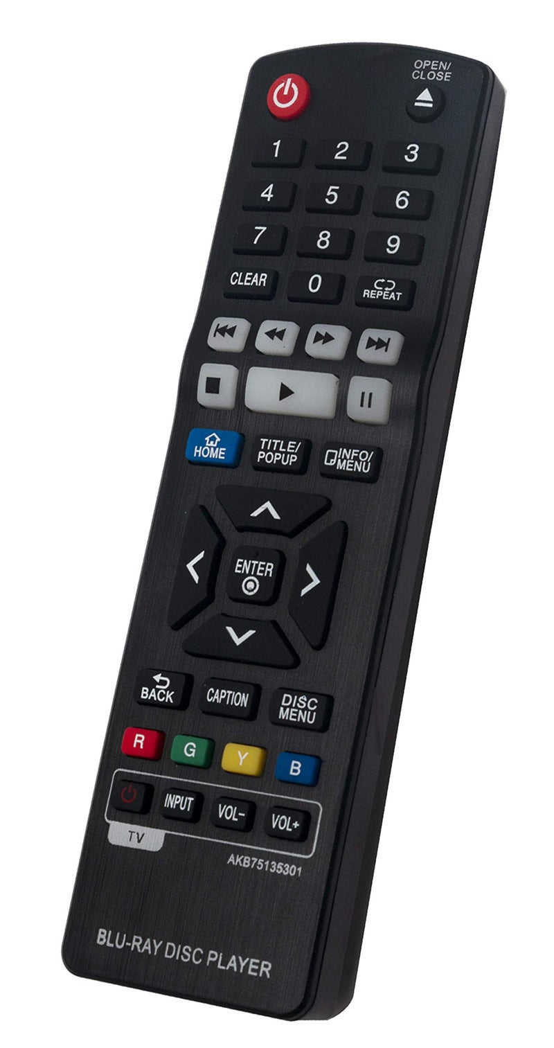 Vinabty AKB75135301 Replaced Remote fit for LG Blu-Ray Disc Player UBKM9 BP330 BP330N BP540 BP540N BP550 BP550N BP630 BP630N BP630S BPM33 BPM331 BPM331N BPM53 BPM54 BPM54N BPM55 BPM55N UP970 UBK90 BP430 - Image 2